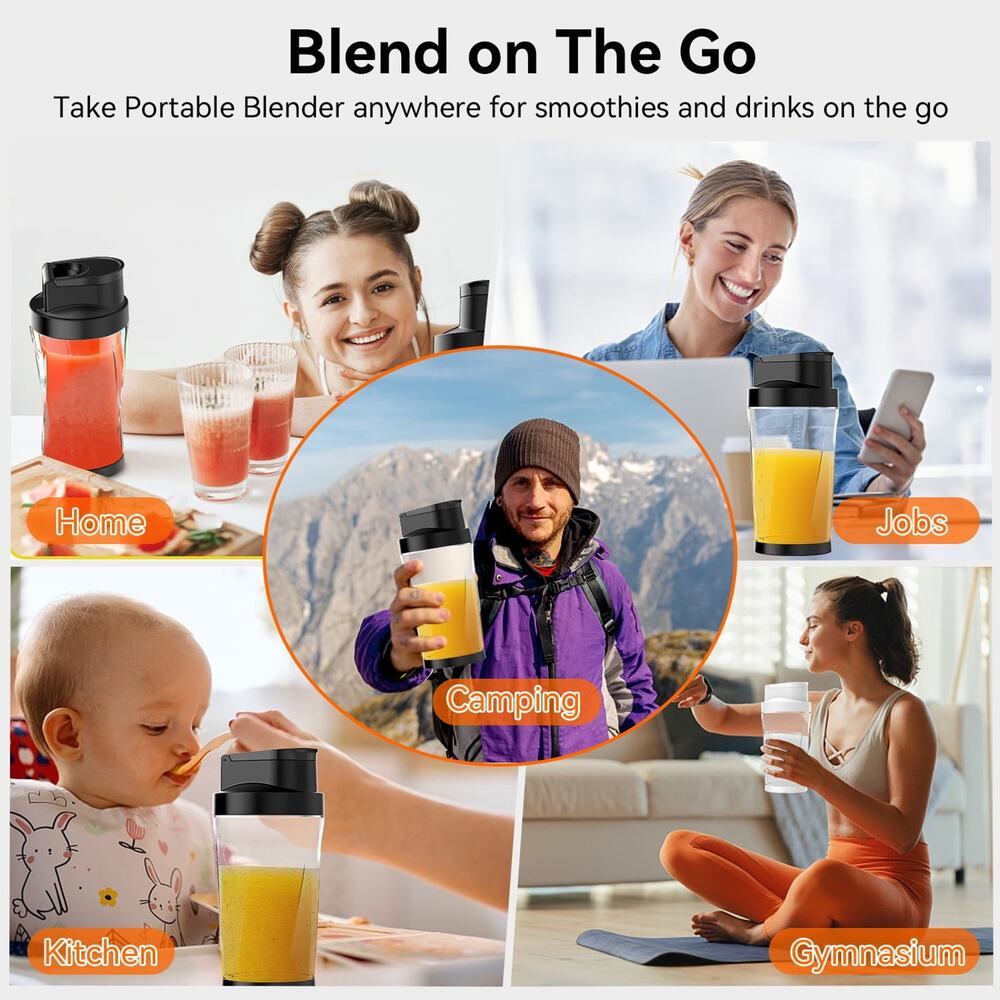 Rechargeable Portable Blender - Picture 3 of 5